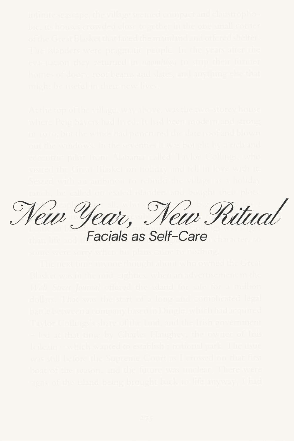 New year self-care ritual featuring professional facials by a Long Beach esthetician