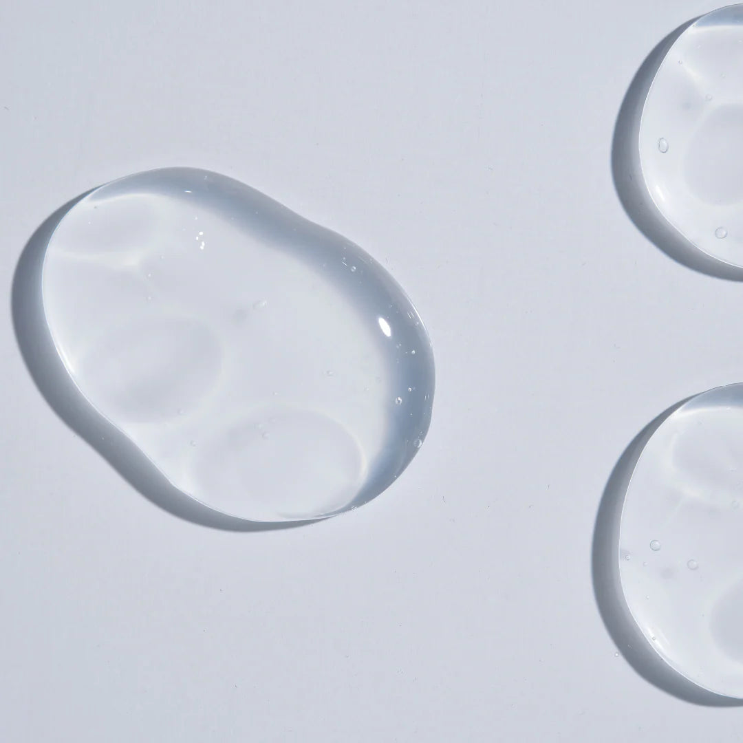 Close-up of lightweight hydrating gel cleanser texture used for gentle daily cleansing.